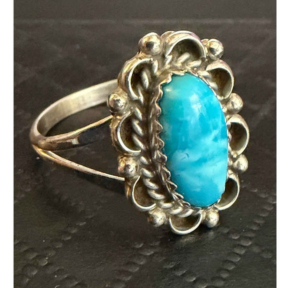 Vintage Sterling Silver Ring Southwestern Size 6.5